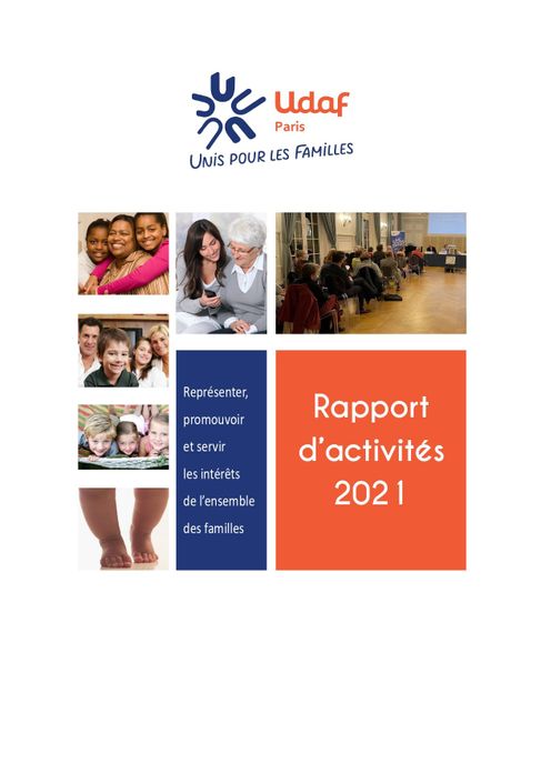 couverture rapport d'activité 2021